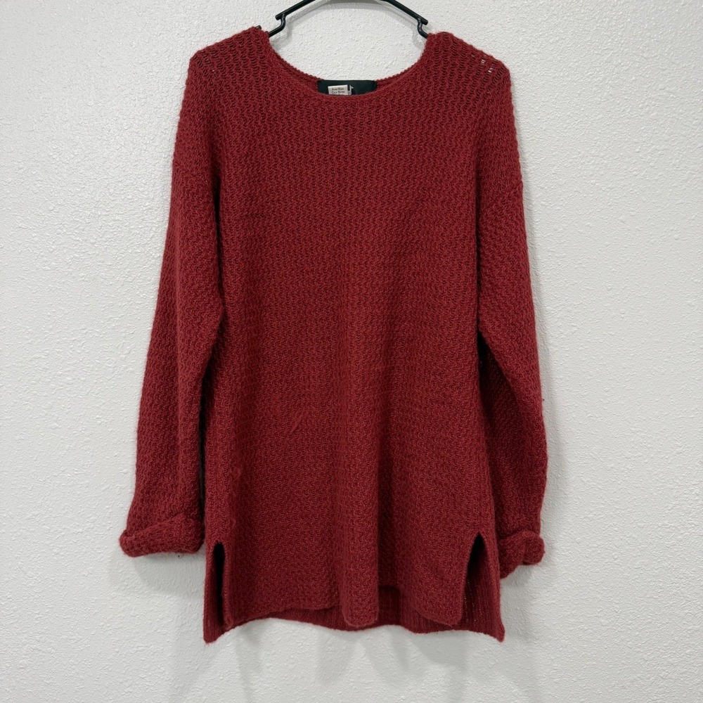 Peruvian Connection 100% Alpaca‎ Wool Sweater Brick Red Tunic Small Women